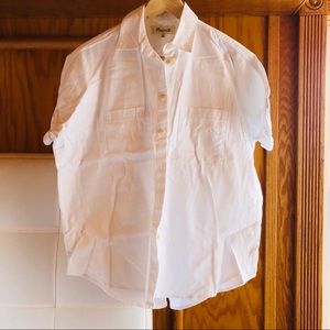 Madewell White Cotton Courier Shirt